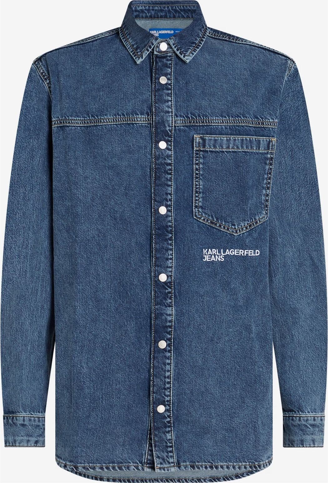 KARL LAGERFELD <h4> - Camicia boxy Denim</h4> da donna in Bluse e camicie Drestige - Casamassima, commercioVirtuoso.it