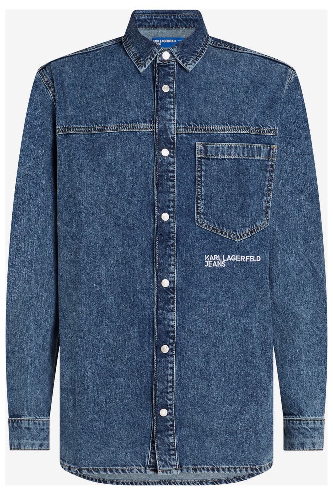 KARL LAGERFELD <h4> - Camicia boxy Denim</h4> da donna in Bluse e camicie Drestige - Casamassima, commercioVirtuoso.it