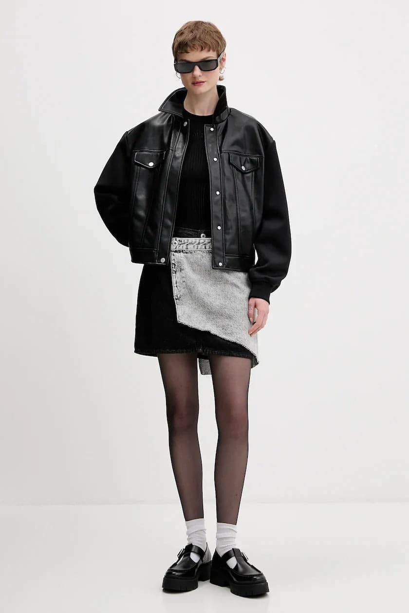 KARL LAGERFELD <h4> - MIni gonna asimmetrica Denim</h4> da donna in Gonne Drestige - Casamassima, commercioVirtuoso.it