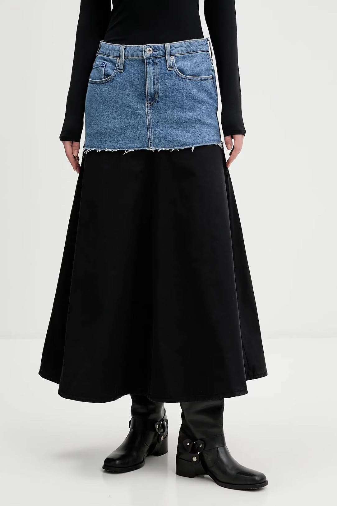 KARL LAGERFELD <h4> - Gonna maxi denim</h4> da donna in Gonne Drestige - Casamassima, commercioVirtuoso.it