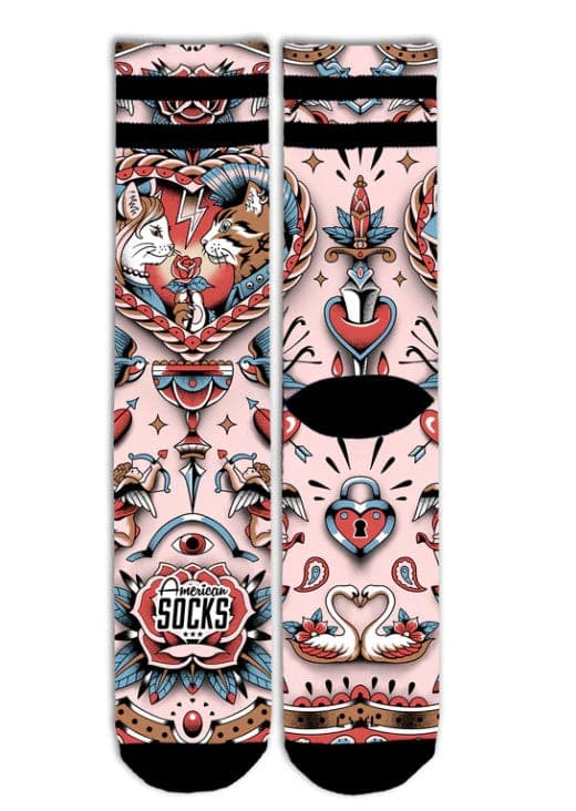 Calzini American Socks Feline Hearts in Calzini sportivi Snotshop - Roma, commercioVirtuoso.it