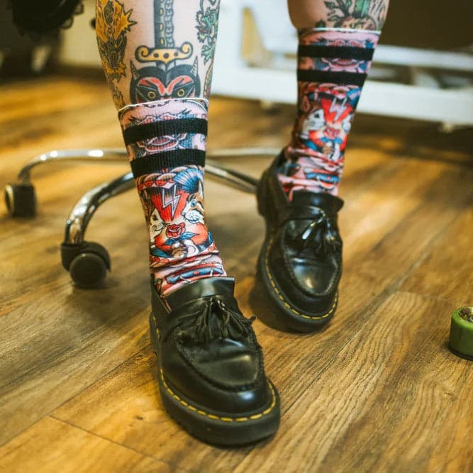 Calzini American Socks Feline Hearts in Calzini sportivi Snotshop - Roma, commercioVirtuoso.it