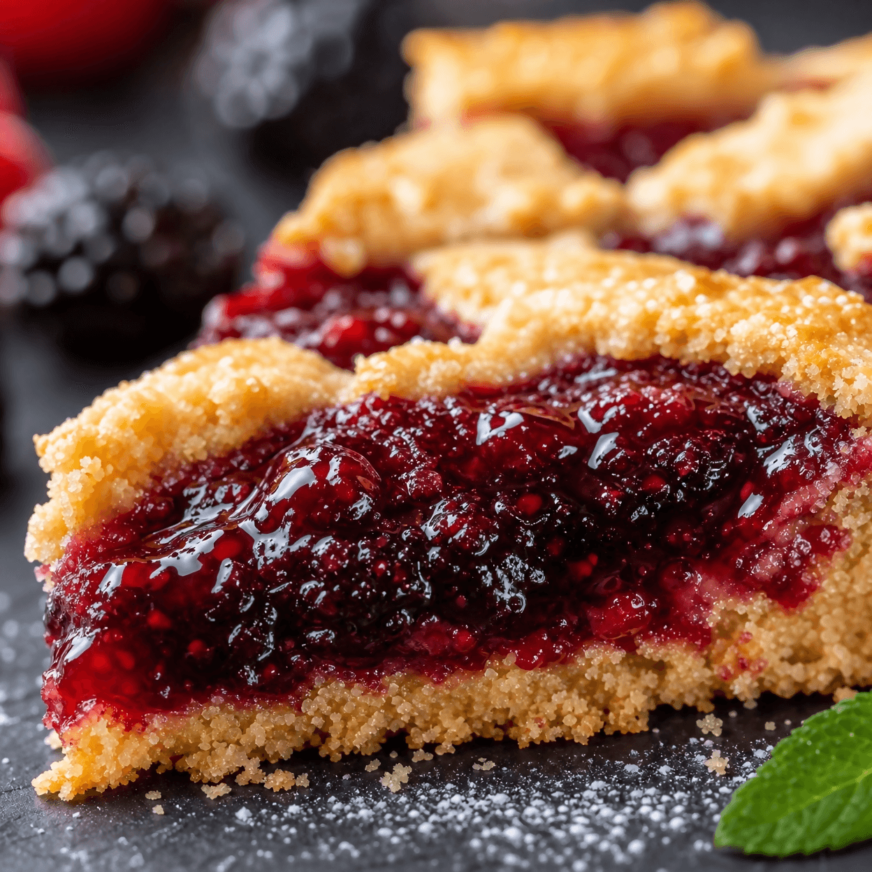 Crostata artigianale Lisicily con marmellata sottobosco da 800 gr prodotta con materie prime scelte in Dolci da tostare LiSicily dolci per passione - Alassio, commercioVirtuoso.it