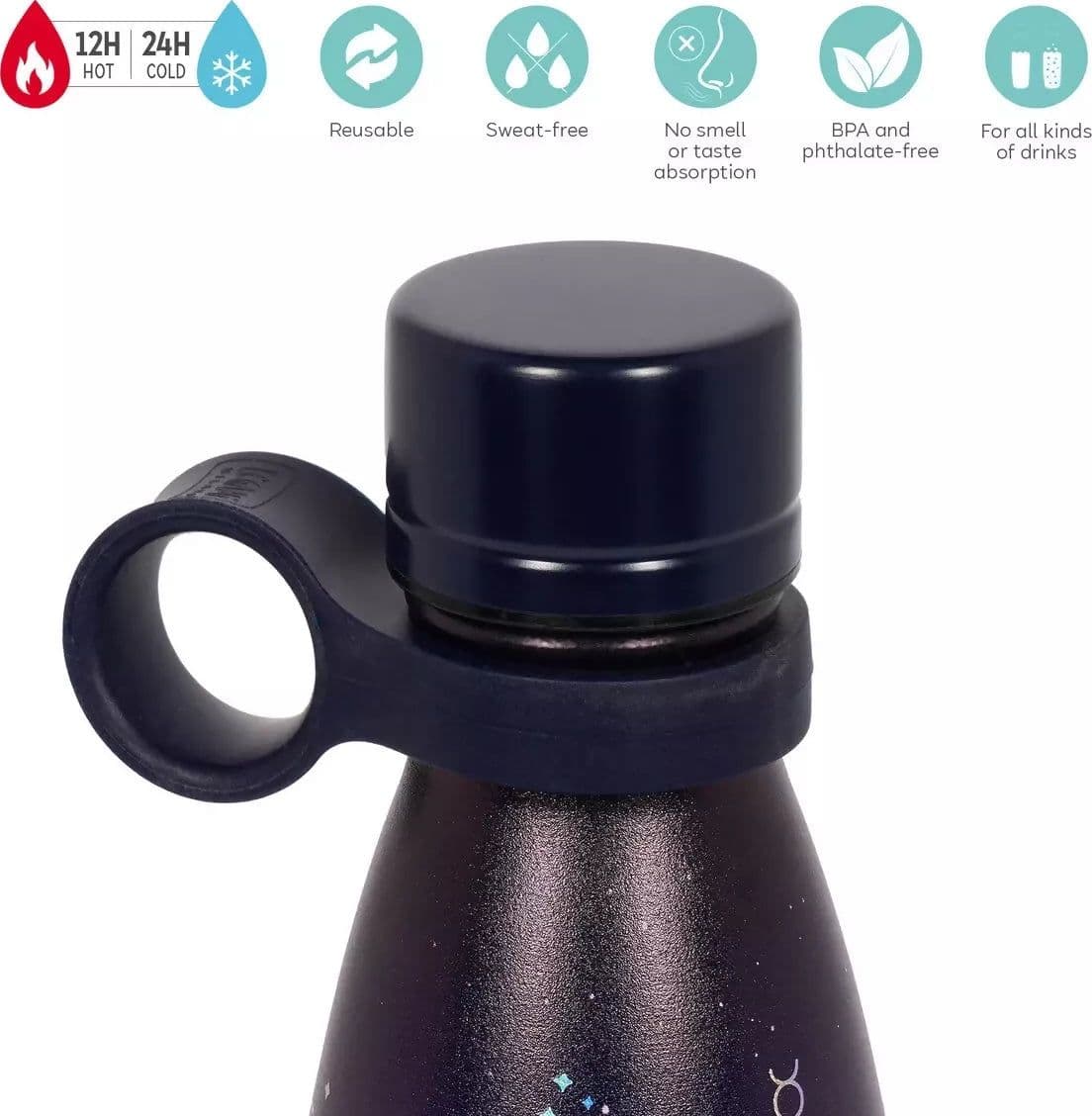 Bottiglia Termica 500 ml - Stars - Hot & Cold in Vetrini preparati per microscopia Cartoleria Deja Vu - Crotone, commercioVirtuoso.it