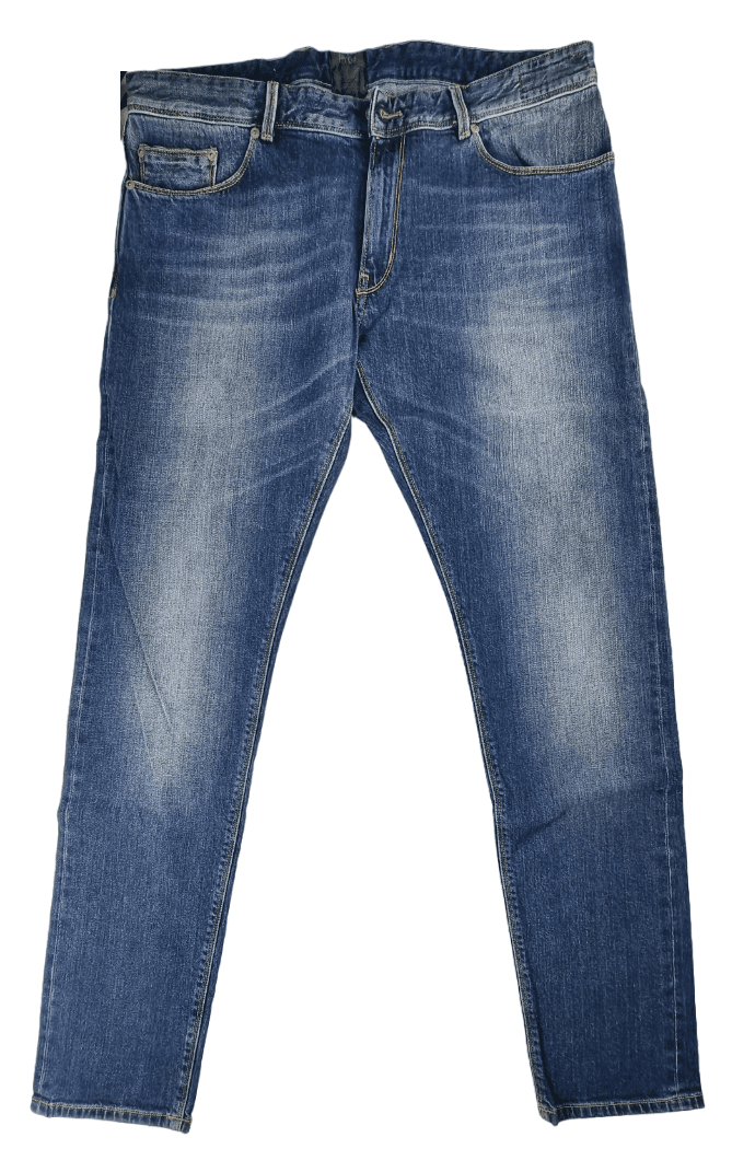 Jeans Uomo PT 05 - Slavato 5 Tasche - Denim Stretch Blu Chiaro Italiano MC12 in Jeans Couture - Sestu, commercioVirtuoso.it
