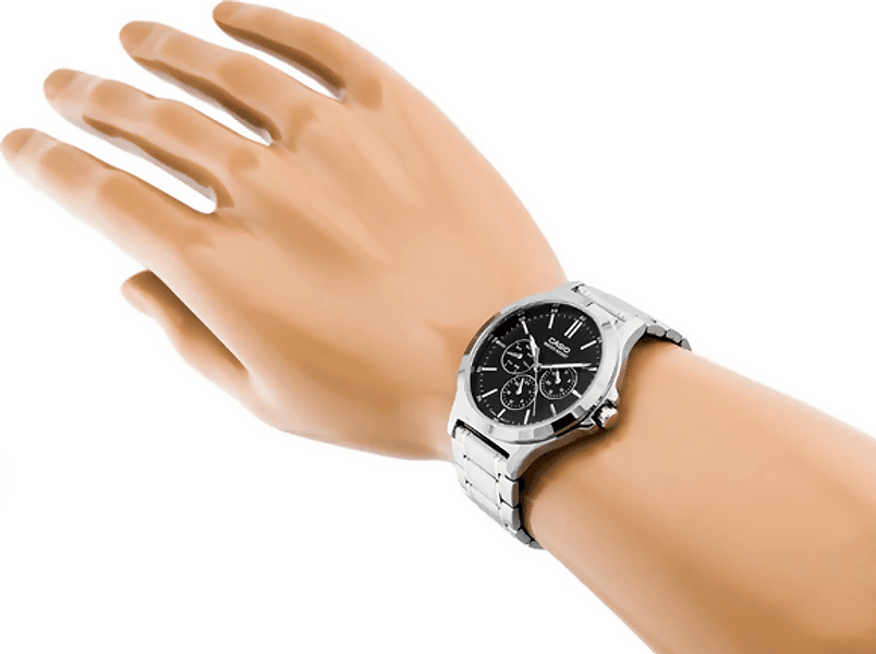 Orologio casio da uomo, MTP-V300D-1A, quadrante cronografo con sfondo nero, movimento al quarzo impermeabile in Orologi da polso Loweconomy - Marineo, commercioVirtuoso.it