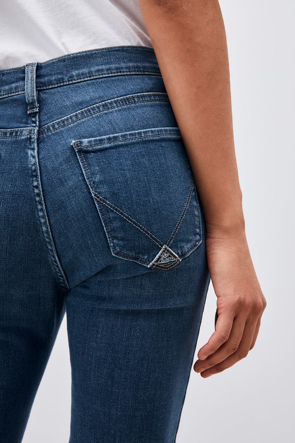 Roy Roger's flo high woman denim stretch Pattaia jeans donna in Jeans Broadway Red - Barletta, commercioVirtuoso.it