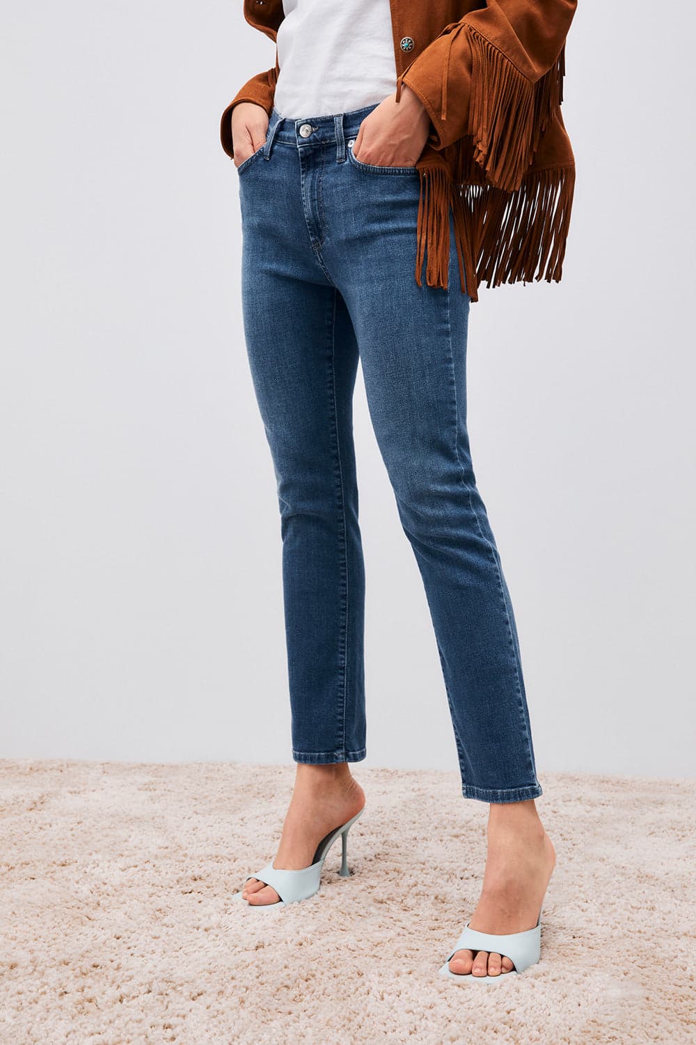 Roy Roger's flo high woman denim stretch Pattaia jeans donna in Jeans Broadway Red - Barletta, commercioVirtuoso.it