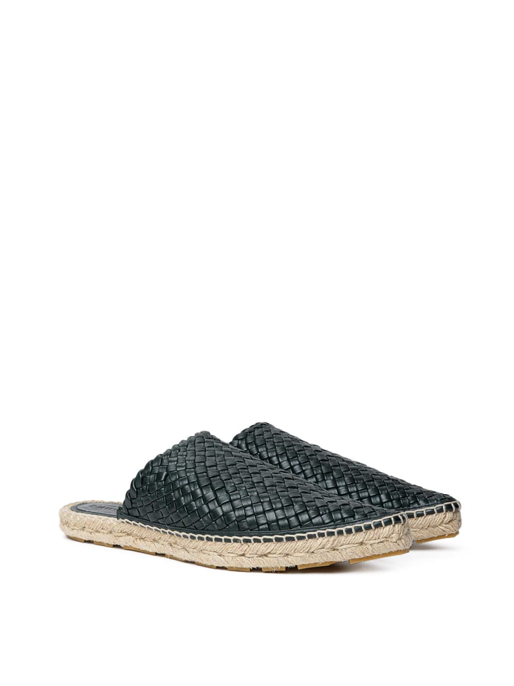 Bottega Veneta Espadrillas Lagoon con Intreccio in Verde Scuro da donna in Sandali moda Drestige - Casamassima, commercioVirtuoso.it