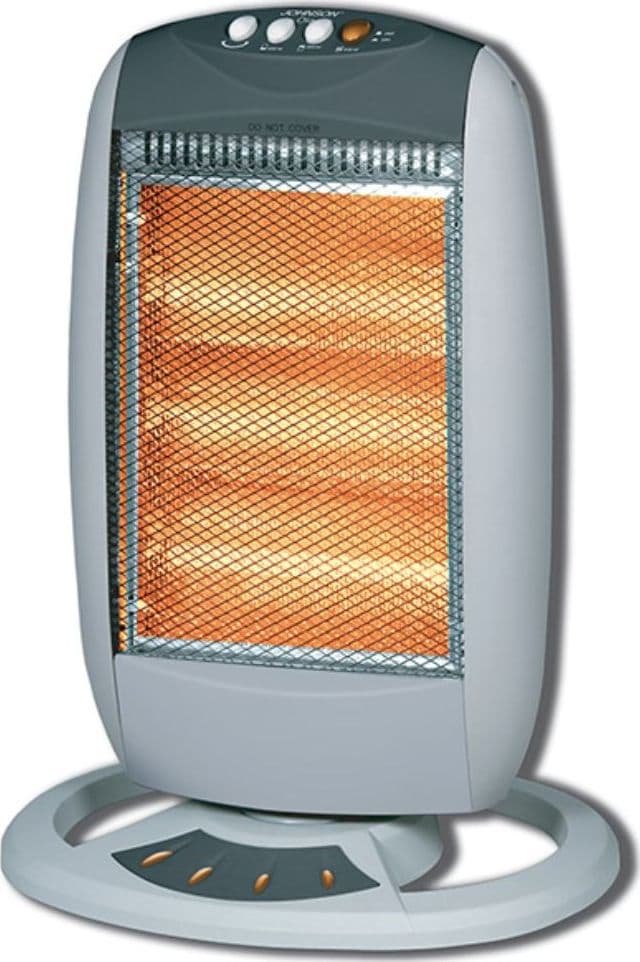 Stufa alogena OLA - Oscillazione automatica - tre livelli di potenza : 400-800-1200W