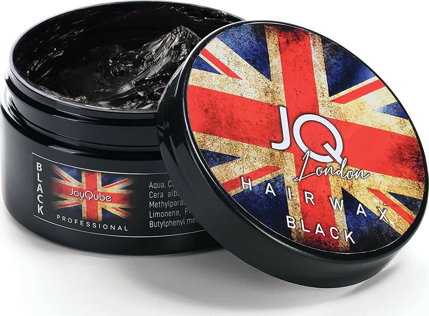 Cera Capelli Uomo Professionale JoyQube Black – Cera Modellante Colorante Effetto Coprente Capelli Bianchi, Tenuta Media Opaca, Styling Naturale Profumato, Non Ungente, Made in Italy