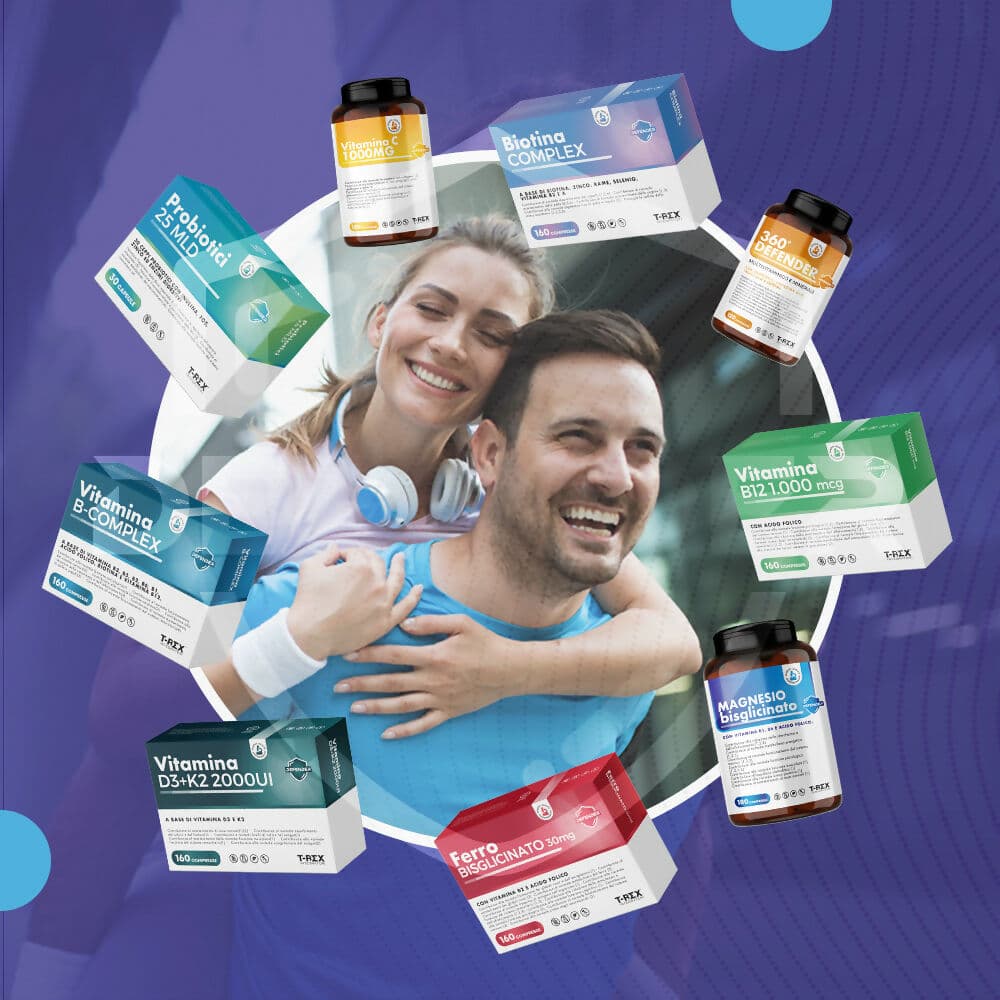 T-Rex Integratori Magnesio Bisglicinato 375mg con Vitamina B6, B1 e Acido Folico - 90 compresse - Sistema nervoso, Energia, Muscoli e Ossa in Magnesio MyLab Nutrition - Roma, commercioVirtuoso.it