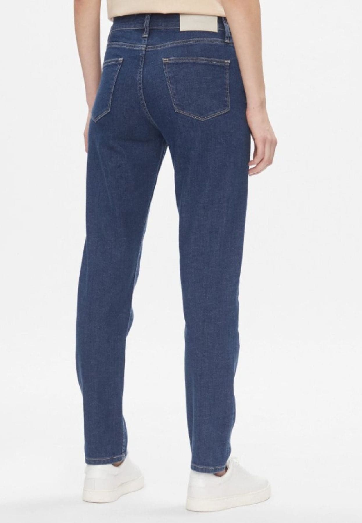 calvin klein jeans MID RISE SLIM-MID BLUE da donna in Jeans Drestige - Casamassima, commercioVirtuoso.it