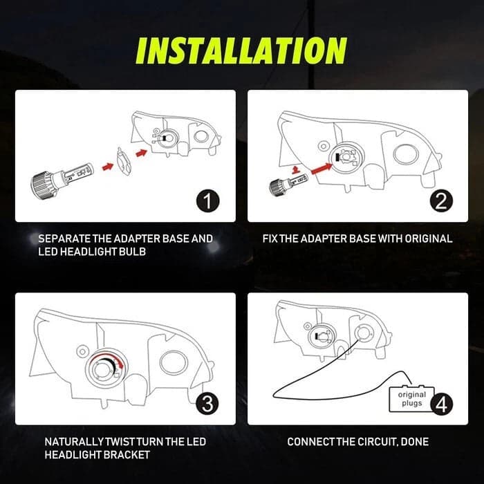 KIT LED H15 VOLKSWAGEN GOLF 6 IV LUCI DIURNE DRL+ ABBAGLIANTI BIANCO GHIACCIO CANBUS 90W 15000LUMEN 360° NO ERROR in Kit lampadine universali Solgeny - Besate, commercioVirtuoso.it