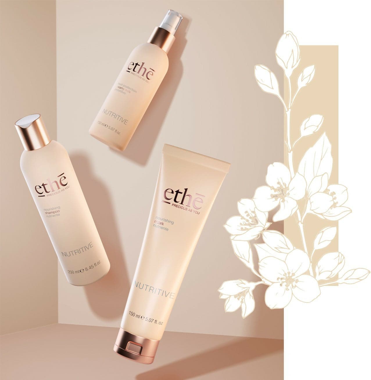 Maschera Nutriente Emsibeth Ethè Nutritive – Trattamento Idratante per Capelli Secchi e Crespi, con Burro di Karité e Mandorla, Capelli Morbidi e Setosi in Balsami ad azione profonda e trattamenti Ricci Perfetti - Partinico, commercioVirtuoso.it