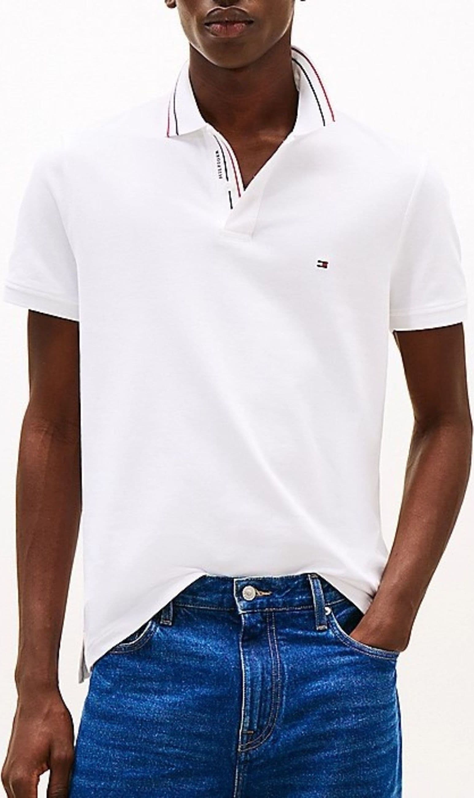 Tommy Hilfiger POLO PLACKET INTEREST REG POLO da uomo in Polo Drestige - Casamassima, commercioVirtuoso.it