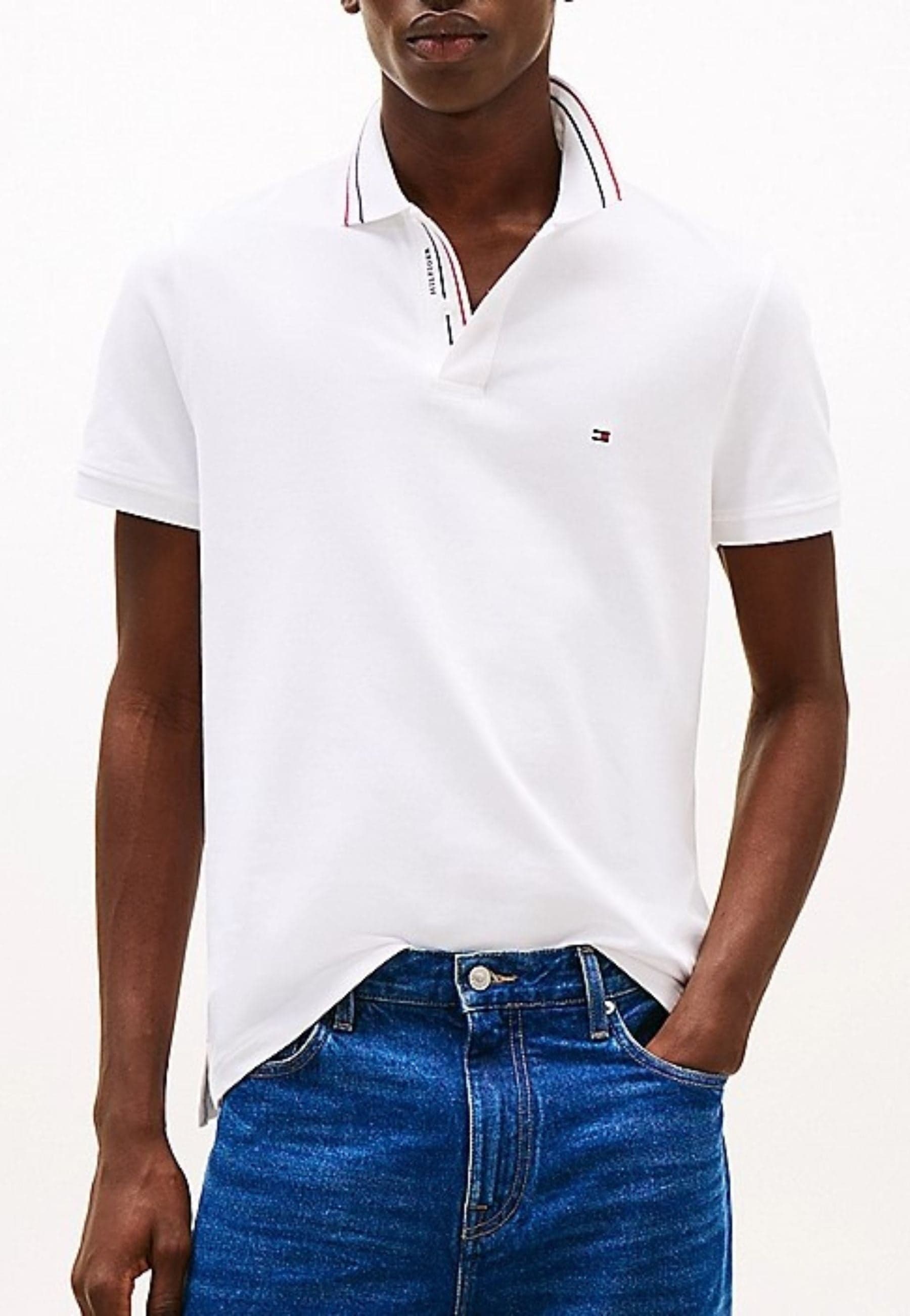 Tommy Hilfiger POLO PLACKET INTEREST REG POLO da uomo in Polo Drestige - Casamassima, commercioVirtuoso.it