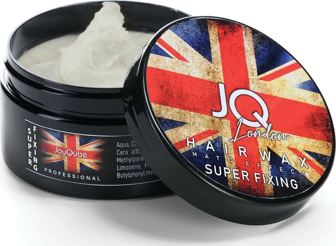 Cera Capelli Uomo Professionale JoyQube Super Fixing – Cera Modellante Tenuta Forte Effetto Naturale Profumata, Styling Capelli Uomo e Donna Non Grassa, Look Definito Lunga Durata Made in Italy