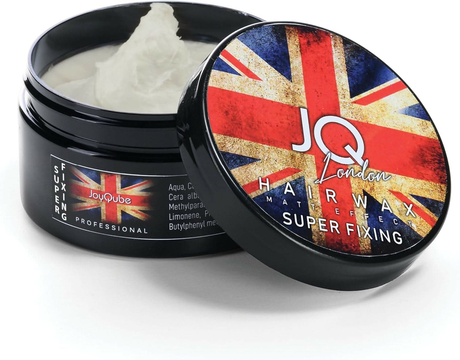 Cera Capelli Uomo Professionale JoyQube Super Fixing – Cera Modellante Tenuta Forte Effetto Naturale Profumata, Styling Capelli Uomo e Donna Non Grassa, Look Definito Lunga Durata Made in Italy