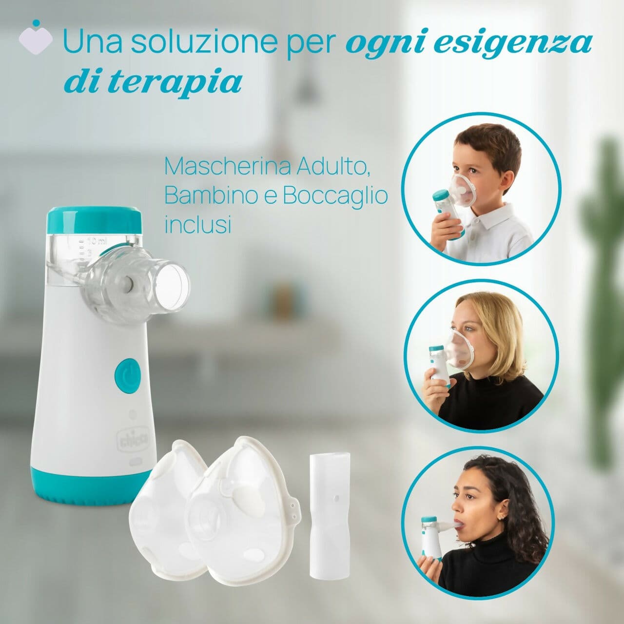 CHICCO Aerosol Easy Breath Go+ , aerosol mesh con membrana sostituibile , Portatile, Compatto e Leggero, Nebulizzatore Silenzioso, Adatto per Bambini e Adulti, dura nel tempo in Inalatori e aerosol elettrici Sanitaria Gioia del Bimbo - Villa San Giovanni, commercioVirtuoso.it