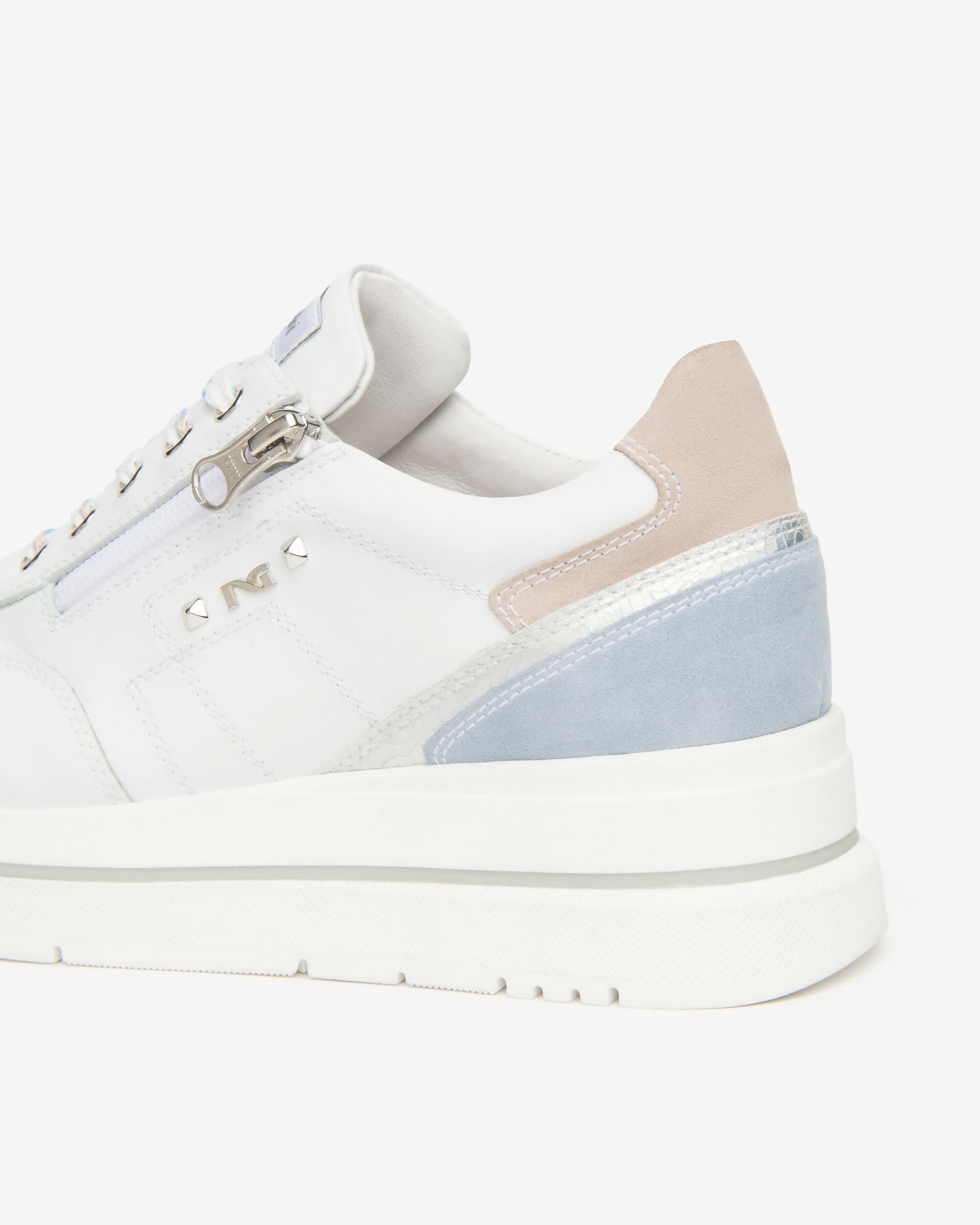 NeroGiardini Donna Sneakers in pelle e camoscio in Sneaker casual Cantali Calzature - Randazzo, commercioVirtuoso.it