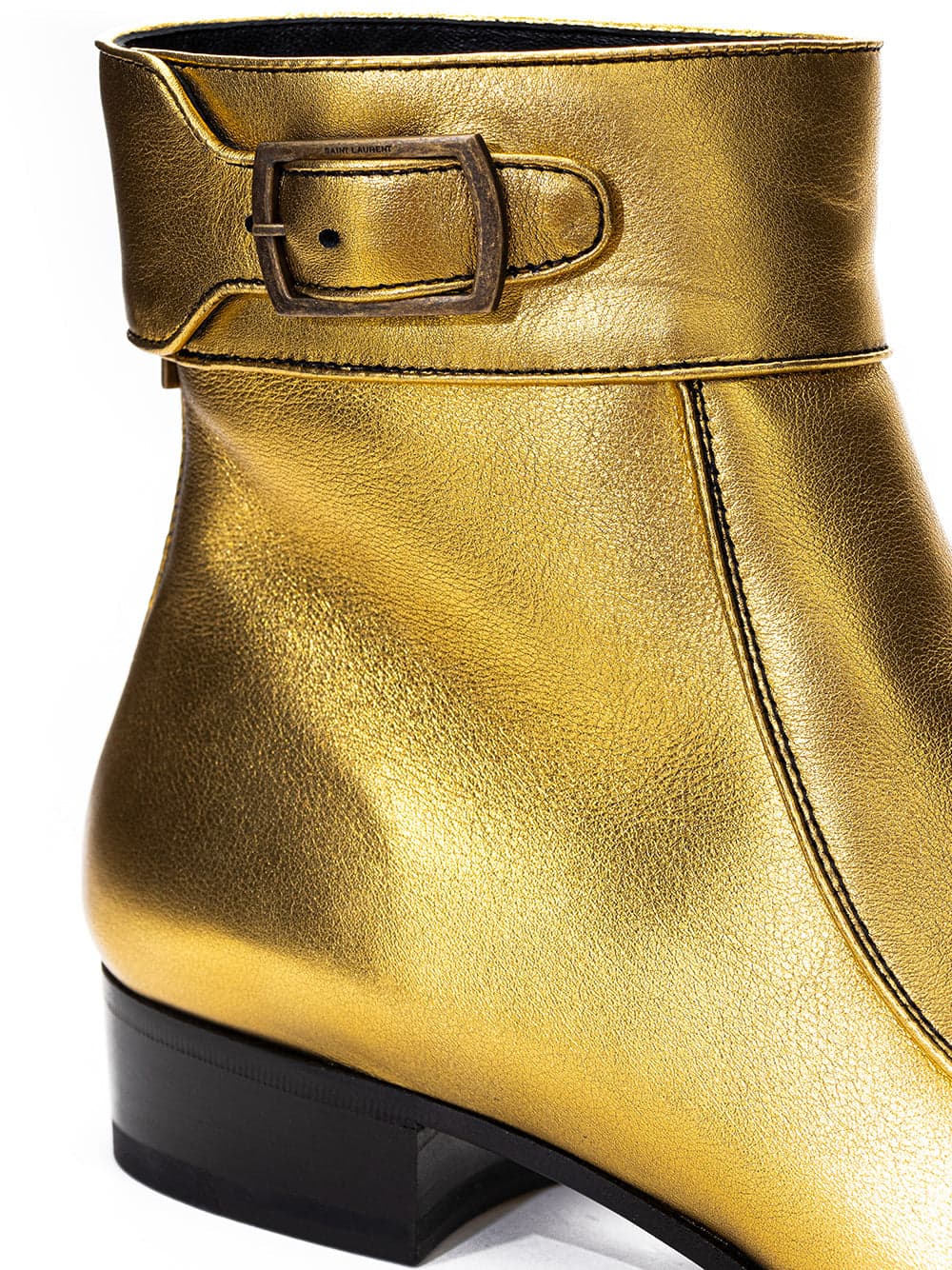 Saint Laurent Ankle Boot Oro in Pelle da donna in Stivali Drestige - Casamassima, commercioVirtuoso.it