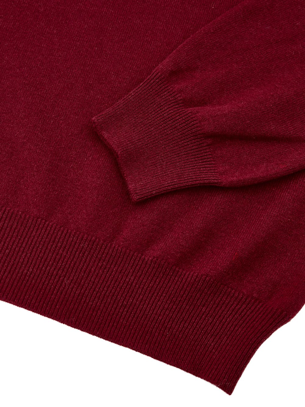 Gran Sasso Maglione Lupetto con Mezza Zip in Lana Rosso Scuro da uomo in Maglioni Drestige - Casamassima, commercioVirtuoso.it