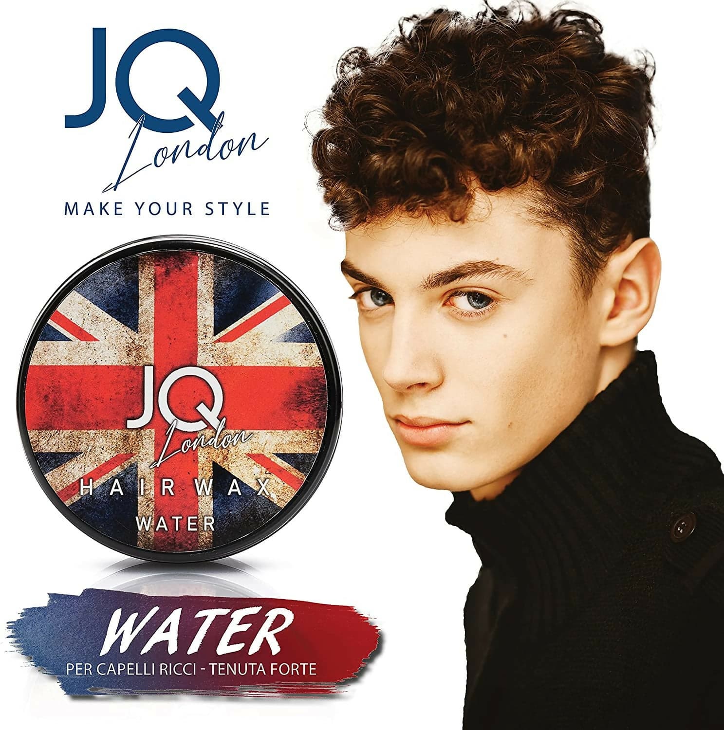 JoyQube Cera Capelli Uomo ad Acqua Professionale Tenuta Forte – Cera Modellante Effetto Lucido Anti Crespo Non Grassa, Styling Uomo Donna Barber Shop, Fissaggio Forte Lunga Durata, Profumata Made in Italy 100ml in Paste argille e cere Ricci Perfetti - Partinico, commercioVirtuoso.it