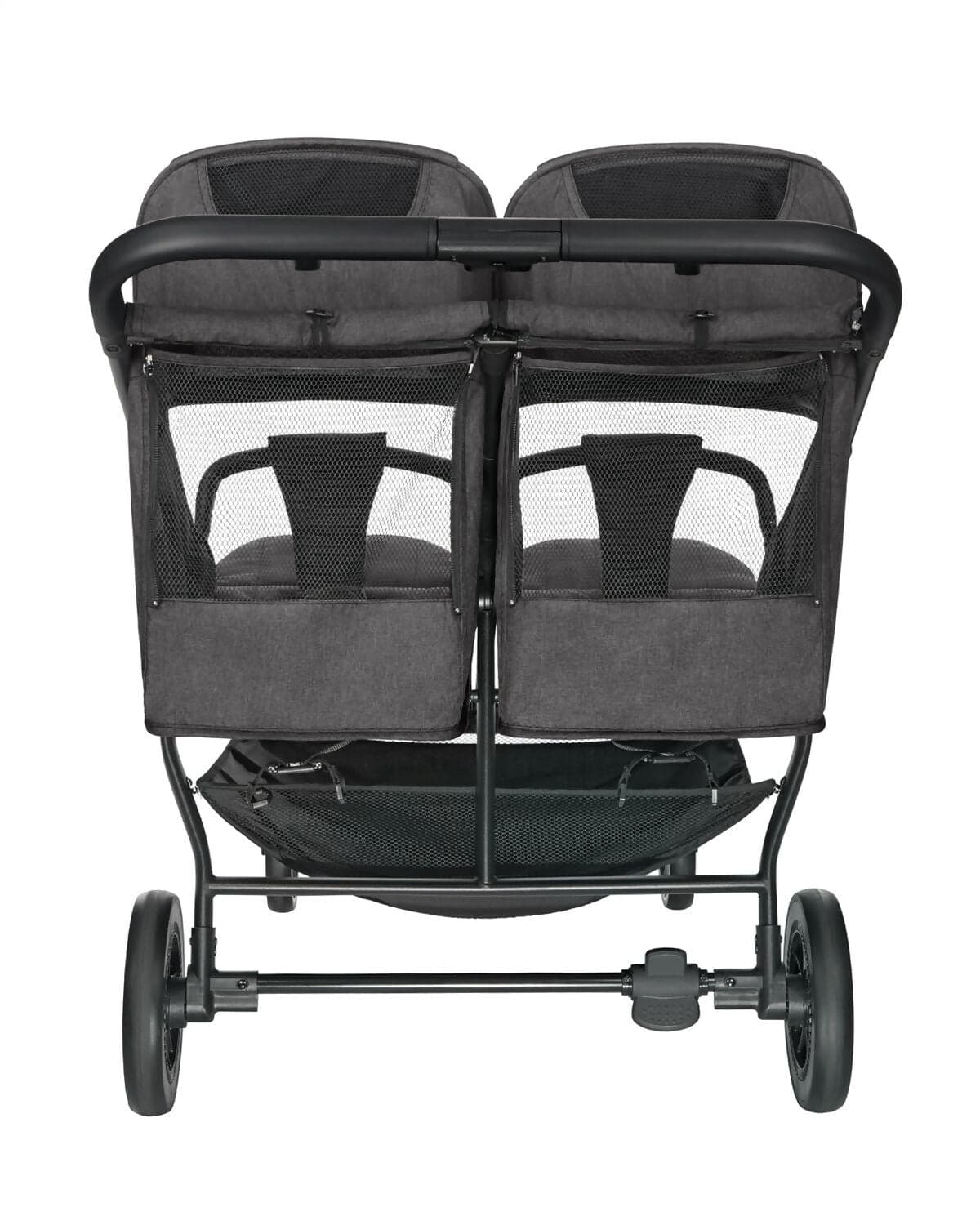 KIKKABOO Passeggino Gemellare Happy 2 Dark Grey 2024 - Twin - telaio in alluminio robusto, chiusura automatica e veloce, adatto dalla nascita fino a 15 kg, ruota a 360° RUOTA TOTALMENTE, colore Dark Grey, grigio in Passeggini compatti Sanitaria Gioia del Bimbo - Villa San Giovanni, commercioVirtuoso.it