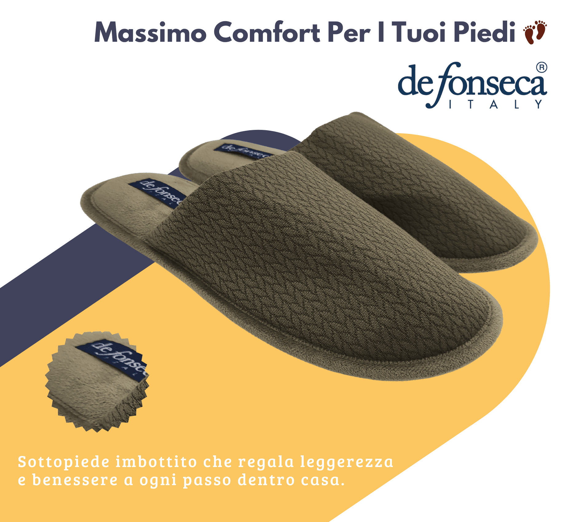 de fonseca Calde Ciabatte Uomo Donna, Pantofole Invernali Chiuse da Casa, Lavabili e per Ospiti in Pantofole Primo Calzature - Venezia, commercioVirtuoso.it