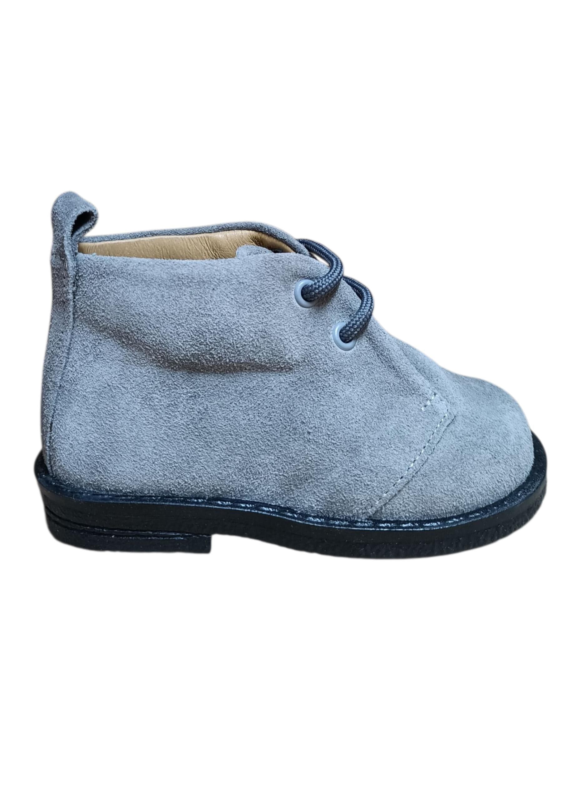 Scarpe polacchino Unisex bambini platis polacchino CLRK grigio zip laterale - 11