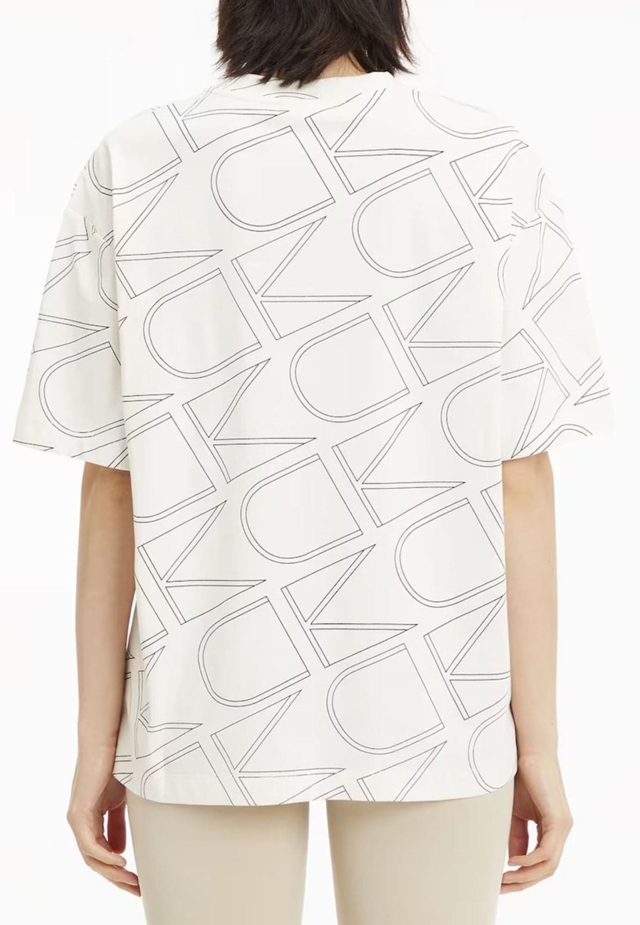 calvin klein T-SHIRT ALL OVER MONOGRAM T-SHIRT da donna in T-shirt Drestige - Casamassima, commercioVirtuoso.it