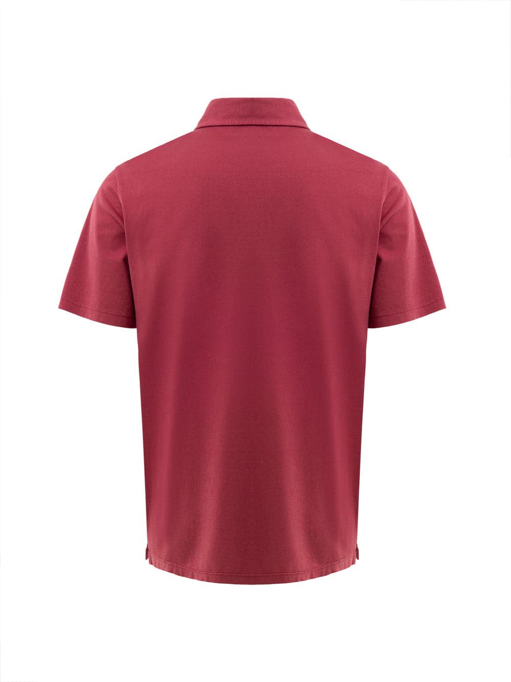 Gran Sasso Polo Classica Rosso Ciliegia in Cotone Organico da uomo in Polo Drestige - Casamassima, commercioVirtuoso.it