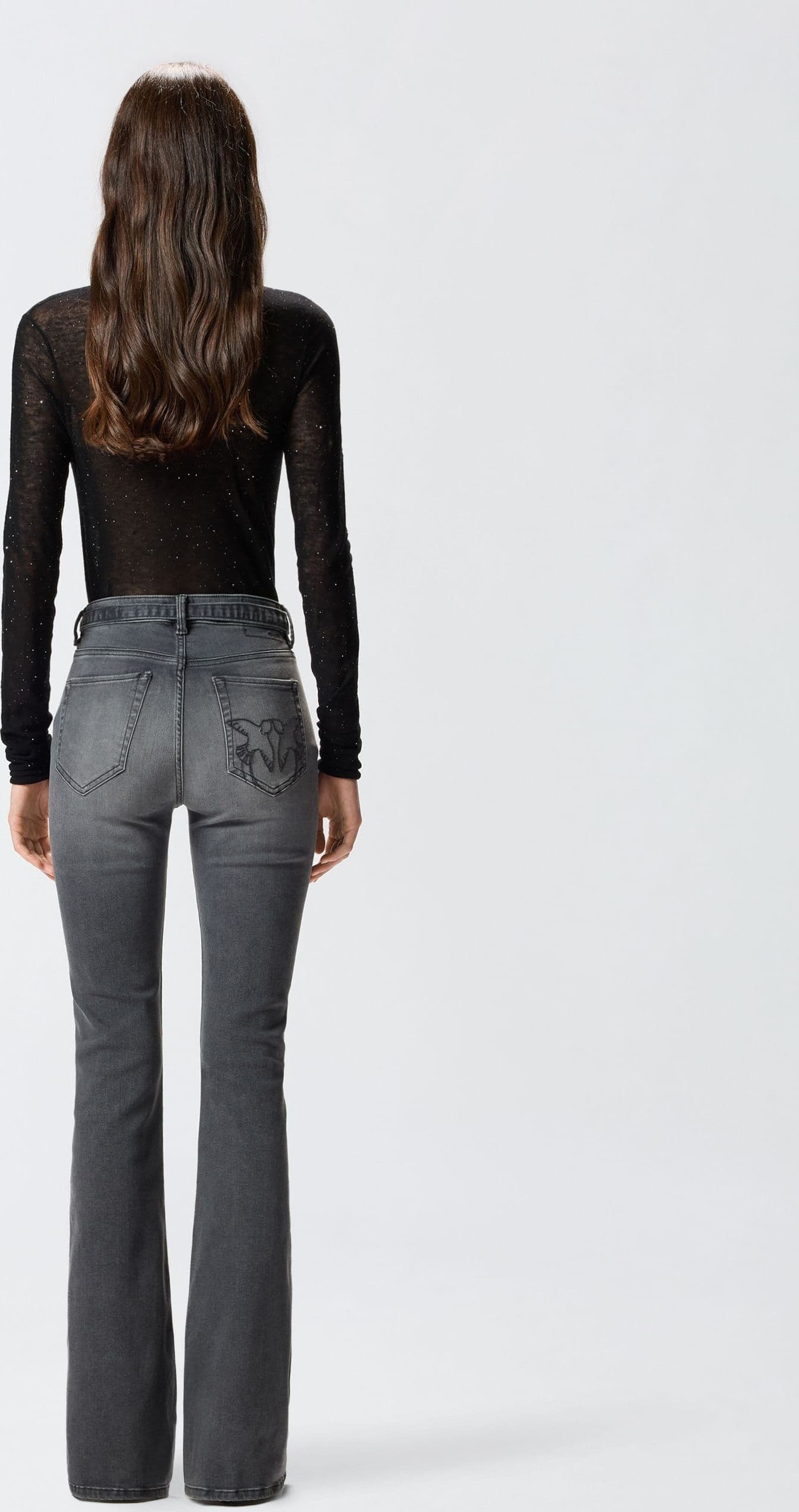 Pinko FLORA FLARE POWER STRETCH DARK FW25 da donna in Jeans Drestige - Casamassima, commercioVirtuoso.it