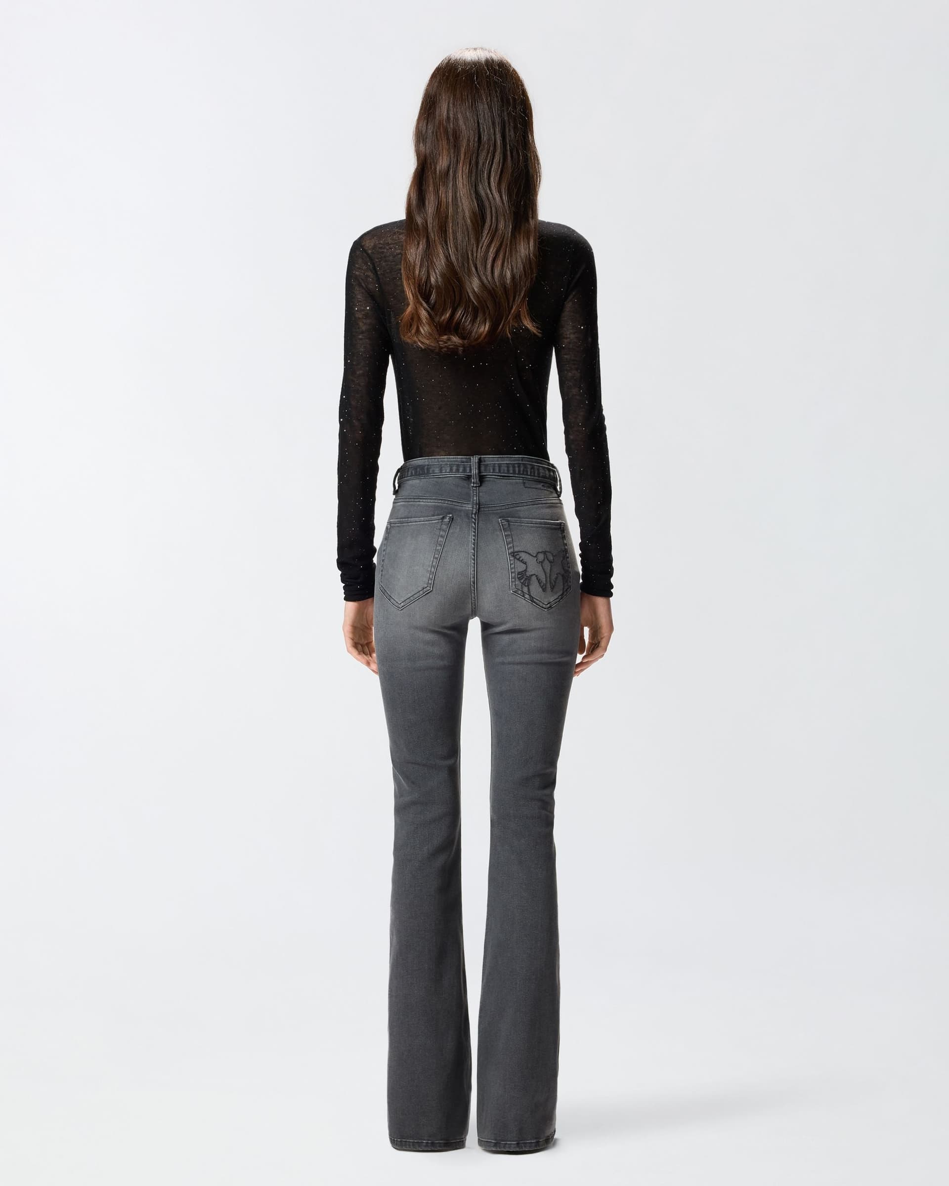 Pinko FLORA FLARE POWER STRETCH DARK FW25 da donna in Jeans Drestige - Casamassima, commercioVirtuoso.it