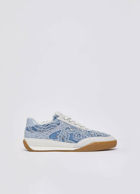 Liujo Donna Sneakers in denim con pietre gioiello in Sneaker casual Cantali Calzature - Randazzo, commercioVirtuoso.it