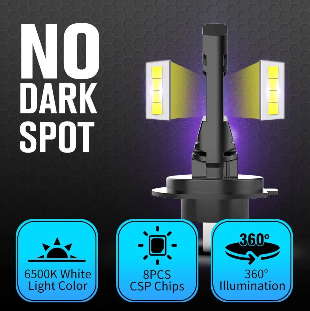 Lampadine H7 H18 1:1 Led Per Auto 12v 50w 6000k Abbaglianti Anabbaglianti Fendi in Kit lampadine universali Solgeny - Besate, commercioVirtuoso.it