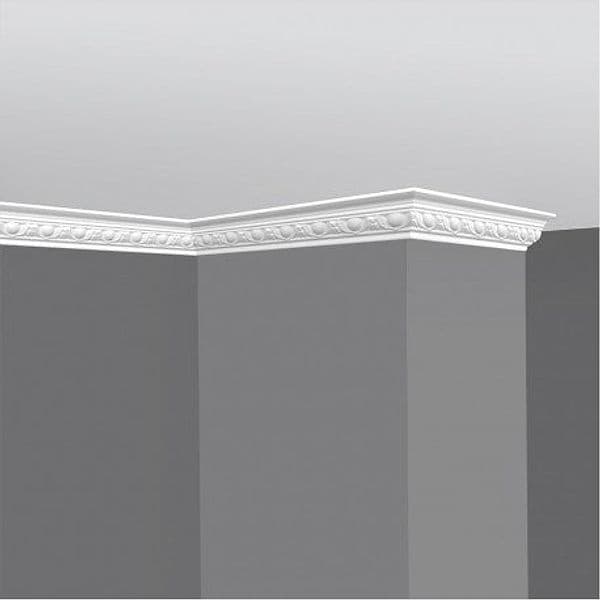 €0,99ml *** STOCK *** Pacco da 90ml di cornice decorativa in polistirene compatto XPS 55X55x2000 LD12G - Eternal Parquet