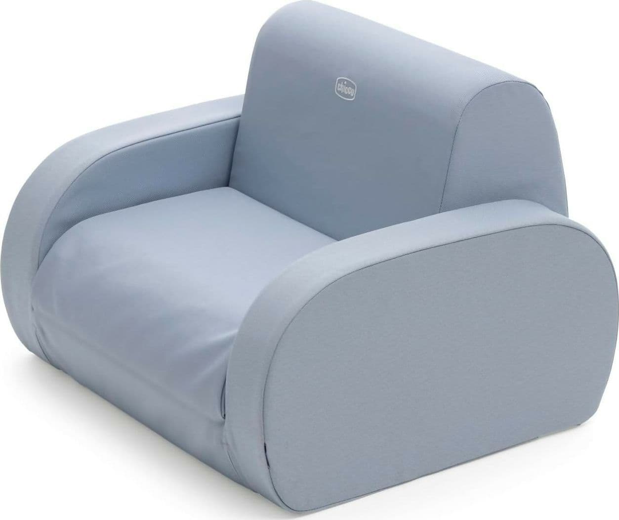 Chicco Twist - Poltroncina per Bambini Trasformabile in Chaise Longue e Divanetto, Sedia per Bambini con 3 Configurazioni, Comoda e Leggera, Si Trasforma con 1 Gesto - Per Bambini 12+ Mesi, colore POWDER BLUE