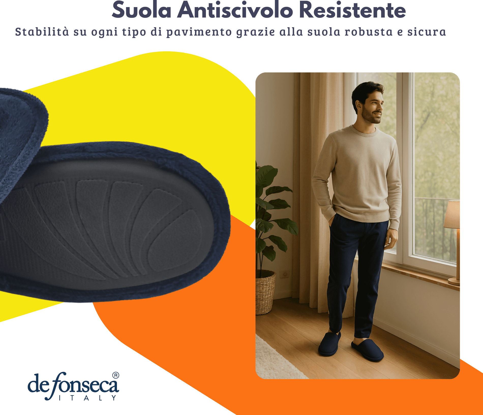 de fonseca Calde Ciabatte Uomo Donna, Pantofole Invernali Chiuse da Casa, Lavabili e per Ospiti in Pantofole Primo Calzature - Venezia, commercioVirtuoso.it