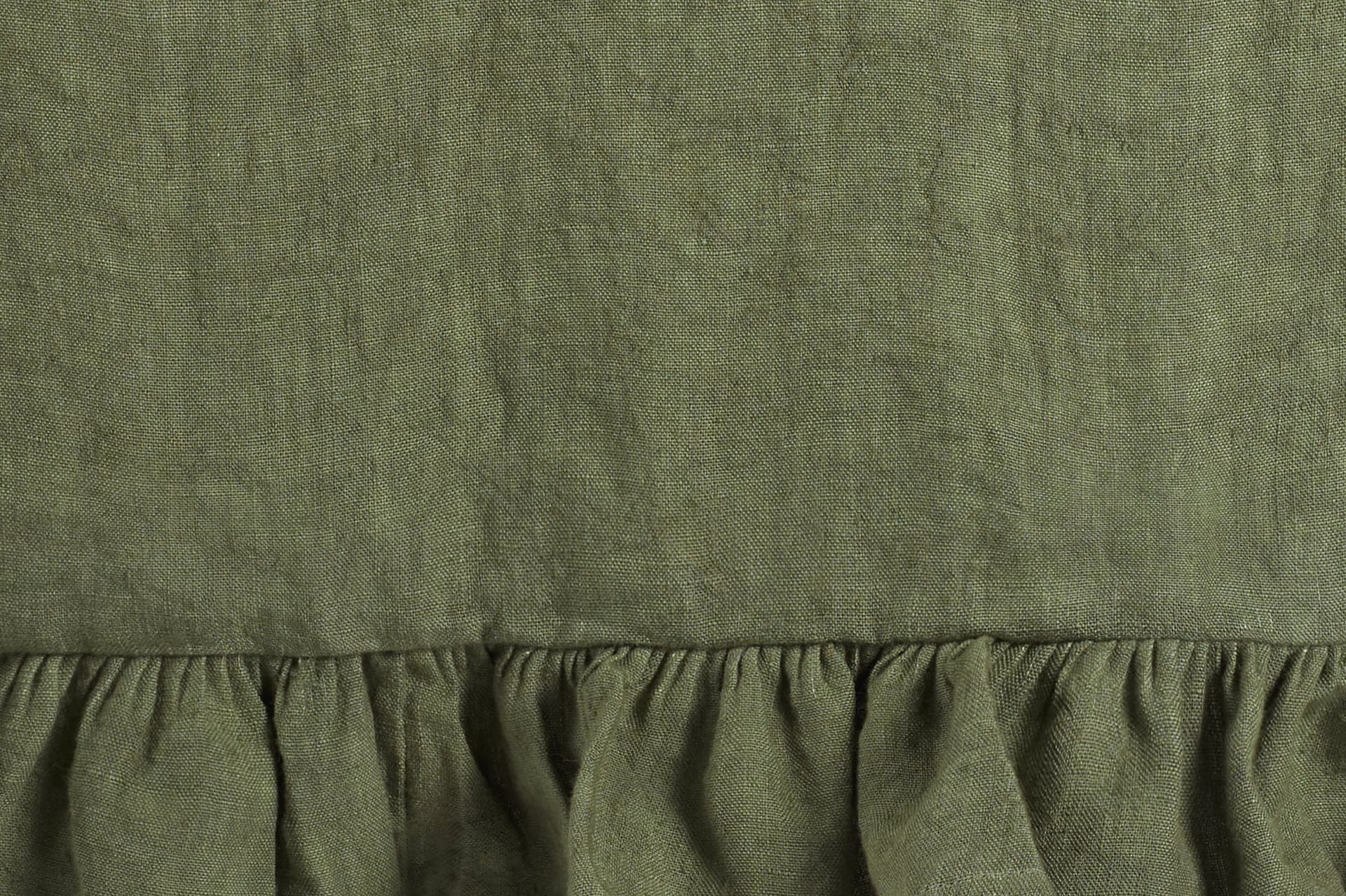 Tovaglia da tavola in 100% puro lino lavato delavè stone washed morbido resistente elegante made in italy  Oliva con Frou Frou in Tovaglie Vanita di raso - Sesto San Giovanni, commercioVirtuoso.it