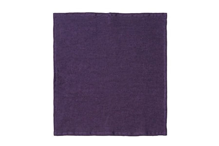 Set di 6 tovaglioli da tavola 45 X 45 CM in 100% puro lino lavato delavè stone washed morbido resistente elegante made in italy VIOLA in Tovaglioli Vanita di raso - Sesto San Giovanni, commercioVirtuoso.it