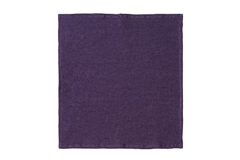 Set di 6 tovaglioli da tavola 45 X 45 CM in 100% puro lino lavato delavè stone washed morbido resistente elegante made in italy VIOLA in Tovaglioli Vanita di raso - Sesto San Giovanni, commercioVirtuoso.it