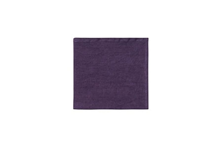 Set di 6 tovaglioli da tavola 45 X 45 CM in 100% puro lino lavato delavè stone washed morbido resistente elegante made in italy VIOLA in Tovaglioli Vanita di raso - Sesto San Giovanni, commercioVirtuoso.it