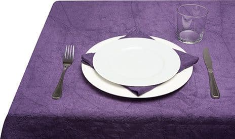 Tovaglia da tavola in 100% puro lino lavato delavè stone washed morbido resistente elegante made in italy  VIOLA in Tovaglie Vanita di raso - Sesto San Giovanni, commercioVirtuoso.it