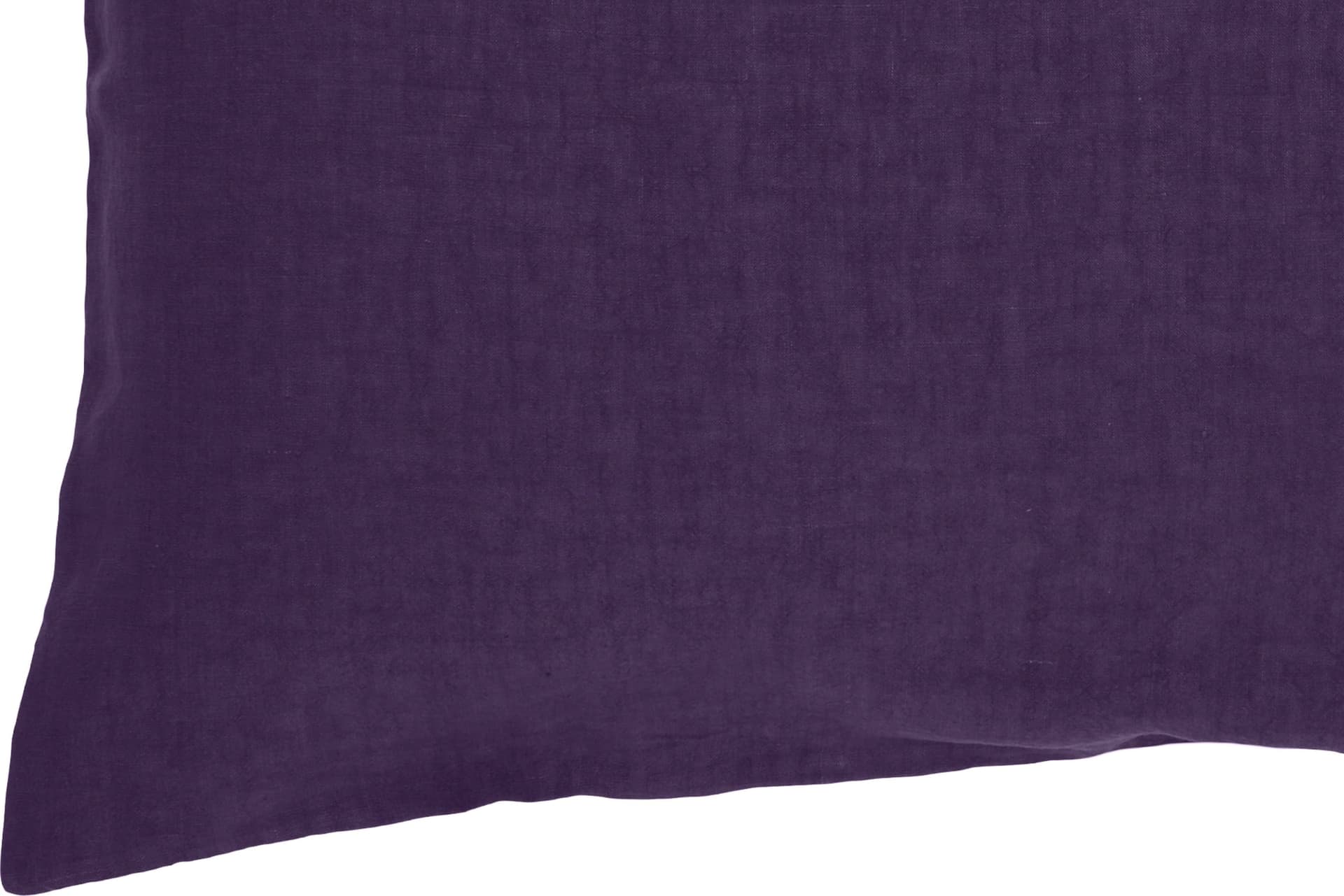 Coppia di federe in puro lino stone washed Viola in Federe Vanita di raso - Sesto San Giovanni, commercioVirtuoso.it