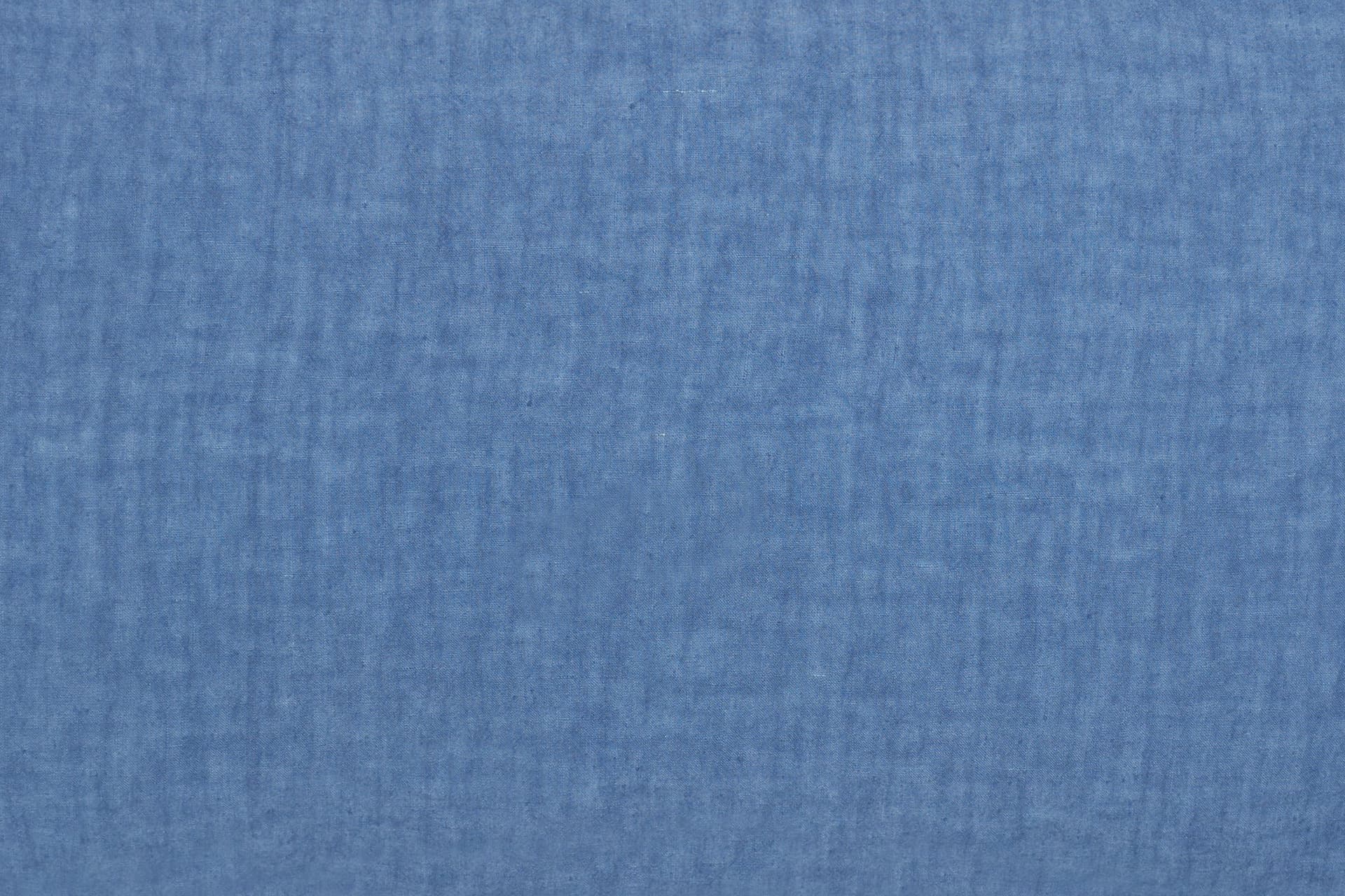 Federa in puro lino stonewashed Bluette con Frou Frou in Federe Vanita di raso - Sesto San Giovanni, commercioVirtuoso.it