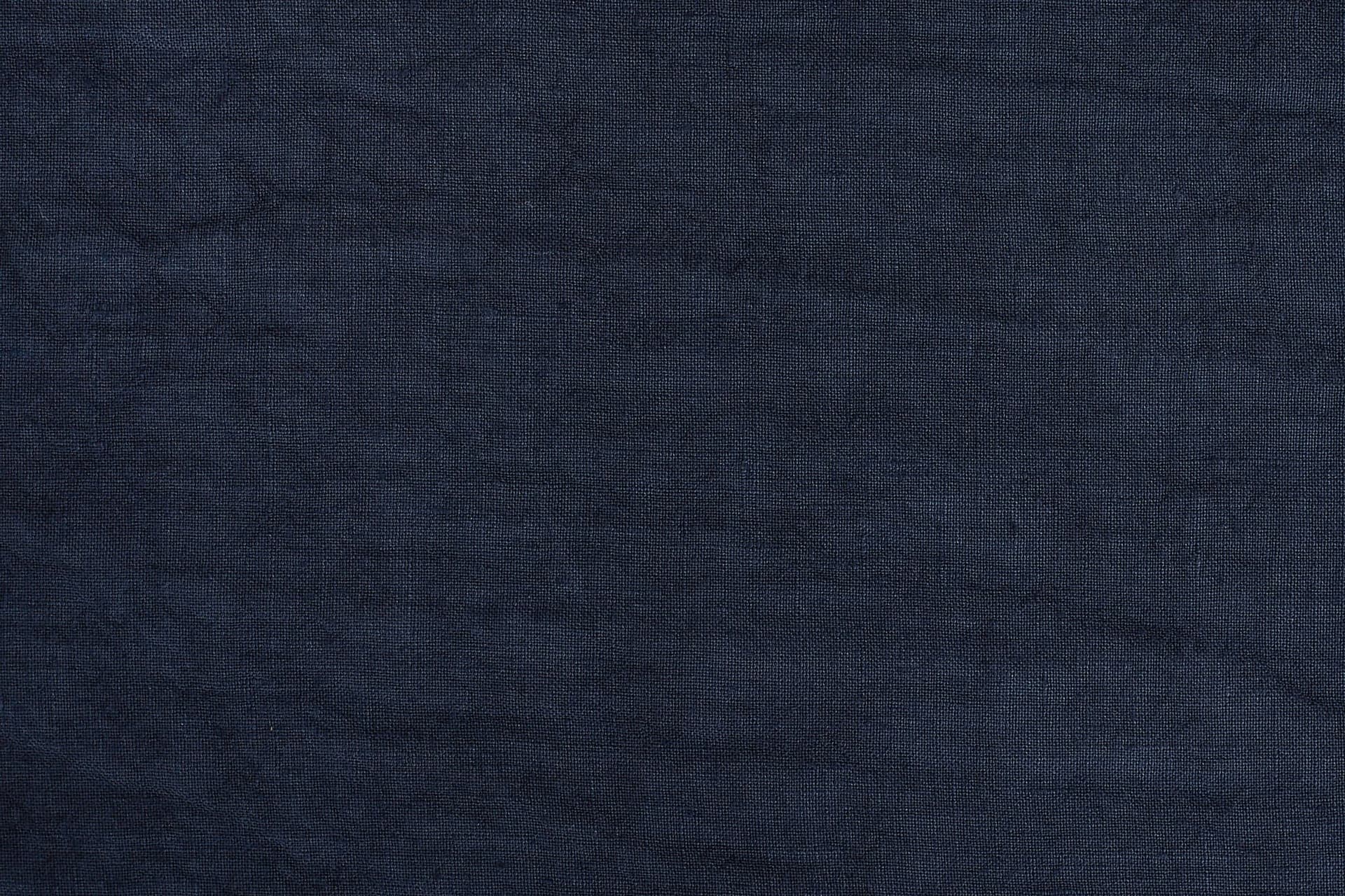 Tovaglia da tavola in 100% puro lino lavato delavè stone washed morbido resistente elegante made in italy  BLU NOTTE - Vanita di raso