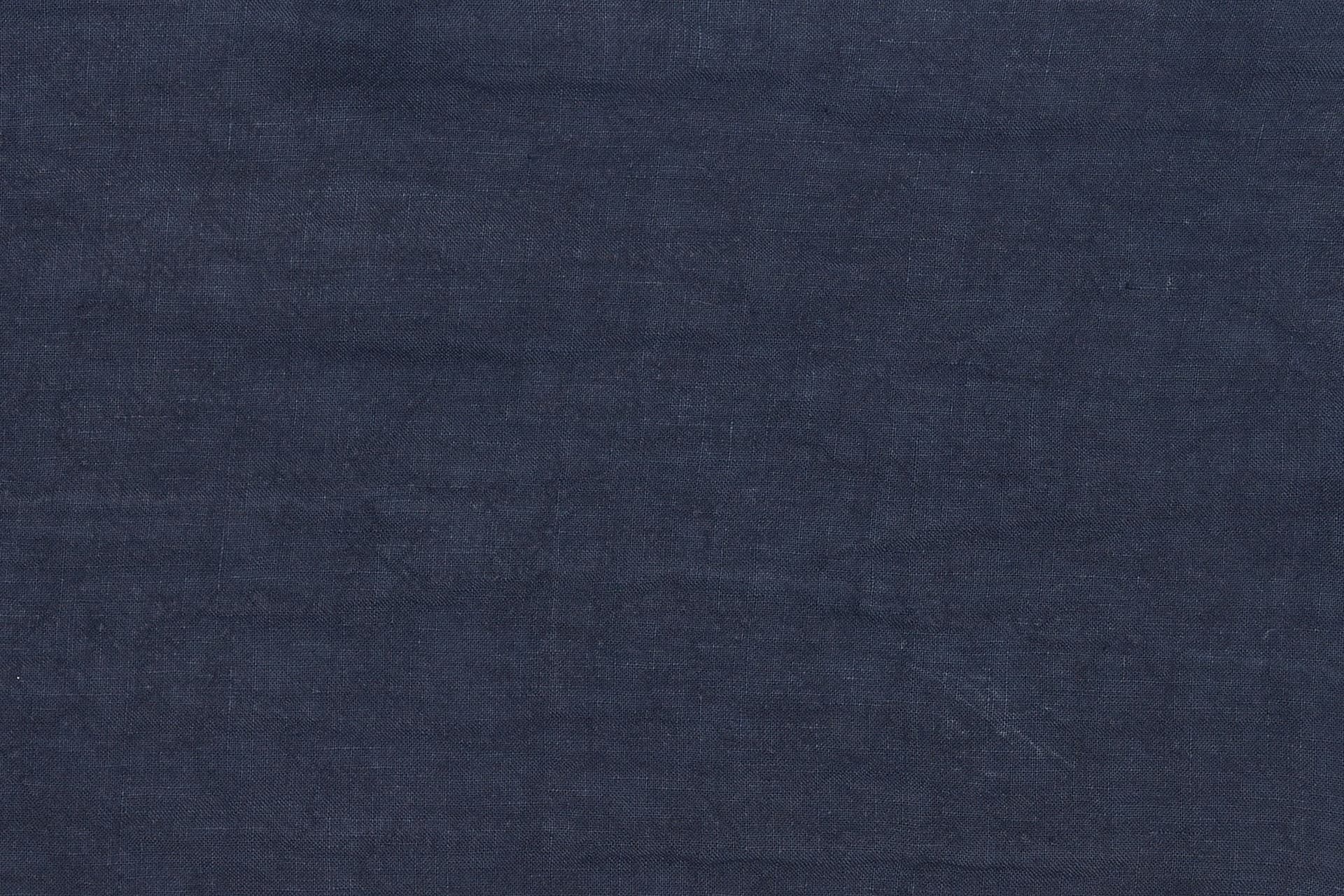Set di 2 tovagliette americane coppia tovagliette 35 X 50 CM in 100% puro lino lavato delavè stone washed morbido resistente elegante made in italy BLU NOTTE - Vanita di raso