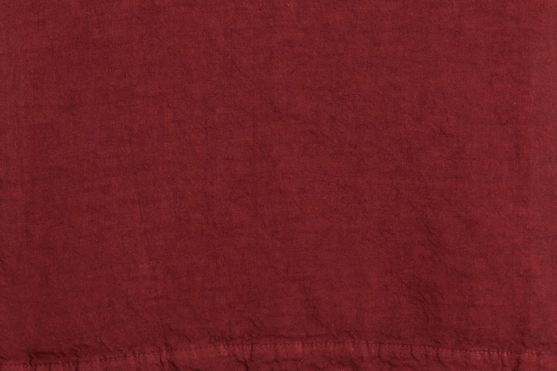 Runner da tavola in 100% puro lino lavato delavè stone washed morbido resistente elegante made in italy BORDEAUX - Vanita di raso